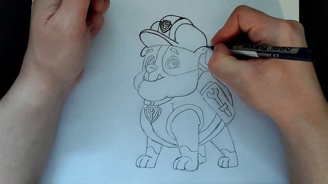 Как нарисовать Крепыша из Щенячьего патруля смотреть онлайн