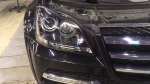 Mercedes Benz GL 164 замена линз  диодные линзы