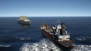 Britannic Sinking After Cargo Ship Crashing in GTA 5 (HMHS Britannic Sinking)