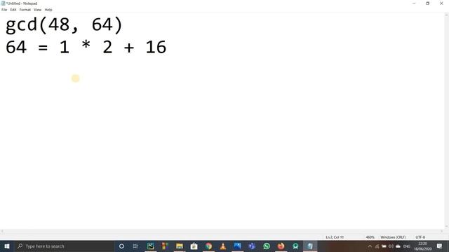 GCD OF TWO NUMBERS | EUCLIDEAN ALGORITHM | FASTER ALGORITHM FOR GREATEST COMMON DIVISOR смотреть онлайн