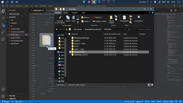 Creando un Repo y subiendo cambios con GitKraken смотреть онлайн