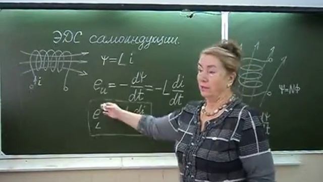ЭДС самоиндукции Физика в техникуме смотреть онлайн