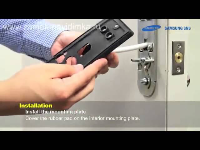 Установка биометрического замка Samsung SHS 3320XMK EN