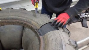 Обдирка шин ВИ-3 Краз лаптёжник часть 4