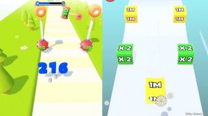 Number Run 3D vs Jelly Run 2048 - Max Level Gameplay