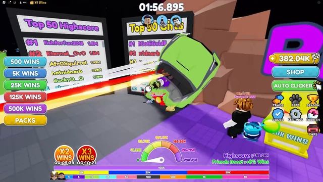 HIT MAX SPEED on Roblox Race Clicker смотреть онлайн