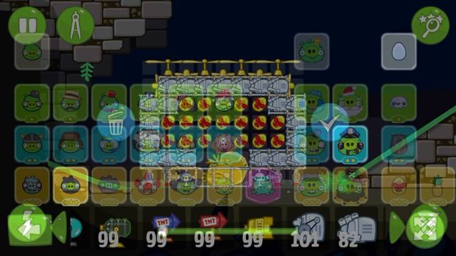 Bad Piggies - PIG THIEF HIDING 30 PINEAPPLE AND 30 ANGRY BIRDS'S GOLDEN EGG!! смотреть онлайн