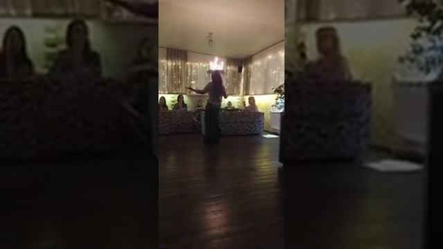 Восточный танец со свечами Цаплина Елена. Belly dancer Lina (Tsaplina Elena) dance with candles смотреть онлайн