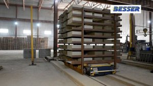 как роботы Besser делают строильные блоки