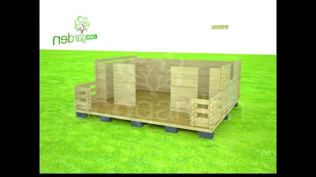 ЭКОГАРДЕН.РФ - Садовый домик с окнами (5х4,5 м.) смотреть онлайн