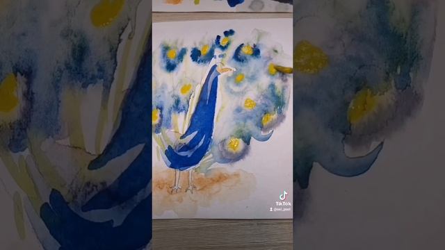 Павлин СКЕТЧИНГ #рисуемвместе