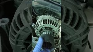 VW Touareg generator removal.