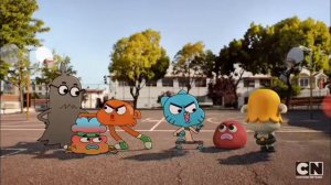 удивительный мир гамбола: смешной удар Гамбола и Дарвина