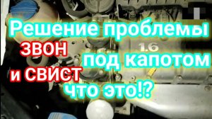 решение проблемы Звон Свист под капотом что это