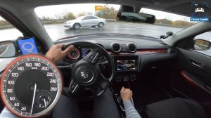 SUZUKI SWIFT SPORT 140HP AUTOBAHN POV 215km/h by AutoTopNL