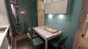 ИКЕА,квартира в бирюзовых тонах,шоурум Тёплый стан.