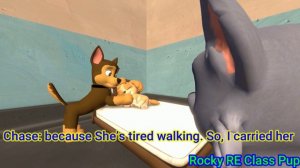 SFM PAW Patrol | Skye's Tired of walking part 2 (Skase Moment)