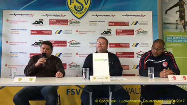 Pressekonferenz FSV 63 Luckenwalde - Berliner AK 0:5