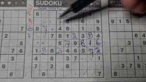 (#7223) Friday Three Stars Sudoku puzzle. Bonus Extra edition. 10-06-2023  part 1 of 4