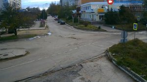 Перекрёсток в Щёлкино, 14.11.2015 - time-lapse с камеры 2