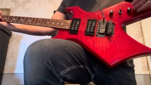 B.C. Rich Warlock Electric Guitar Red NJ Series Made in Korea