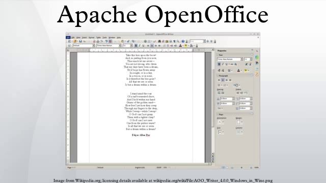 Apache OpenOffice смотреть онлайн