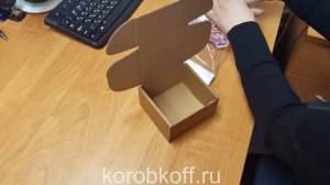 Как собрать самосборную коробку с крышкой/
