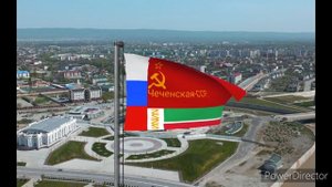 Флаг и гимн Чечни.