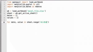 Gráficos com Python e Matplotlib  #8: Plotando datas e dados de arquivos XLS Excel