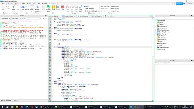 ROBLOX - Tools & Touch - 4 - выносим в отдельный скрипт смотреть онлайн