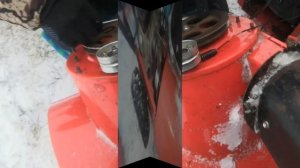 установка РЕМНЯ ПРИВОДА ШНЕКА НА 900 БОЛЬШЕ ДИАМЕТРОМ НА снегоуборщик PROFI 6555S
