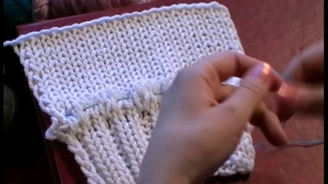 6-1 Трикотажные швы. Трикотажный кеттельный шов иглой. Как пришить воротник #knitting