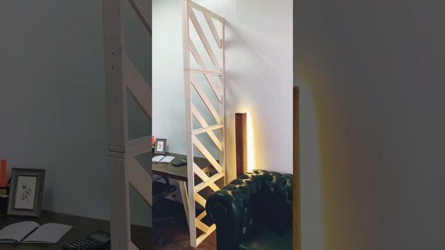 Модельная белая перегородка для зонирование пространства ПМ-007 Kupideco.ru смотреть онлайн