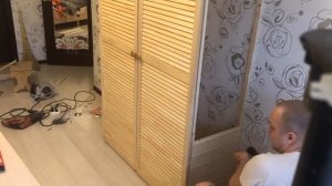 Деревянный шкаф своими руками / Wooden Cabinet with your own hands .