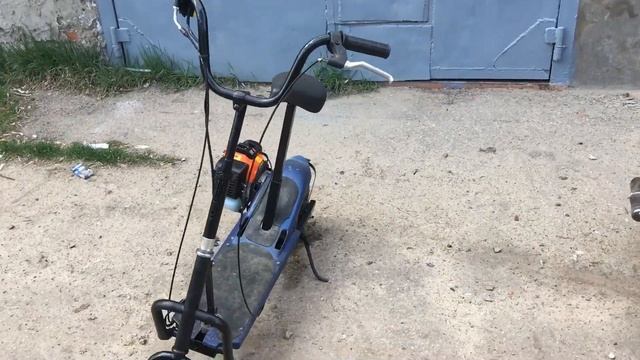 Самодельные бензо-самокаты. Итог 3-х недельной сборки. Обзор. смотреть онлайн