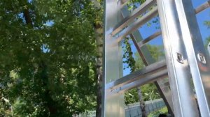 Лестница Krause (Краузе) Tribilo алюминиевая трехсекционная (3x10 ступеней)