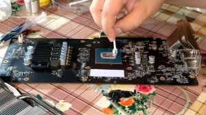 Замена термопасты на видеокарте MSI GeForce GTX 1060 ARMOR 6G OCV1