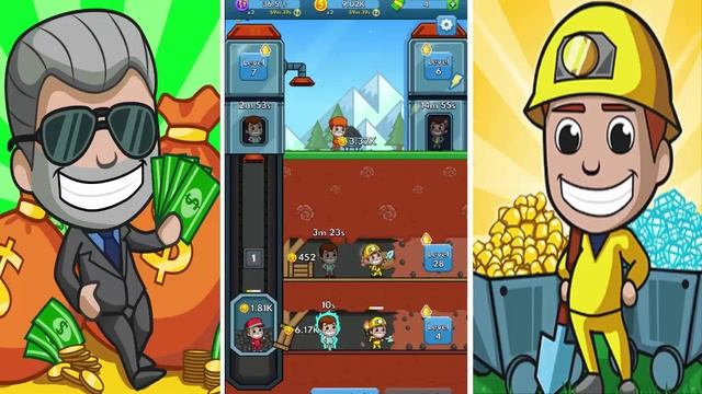 Idle Miner Tycoon - The Quest For Gold! Android Gameplay HD смотреть онлайн