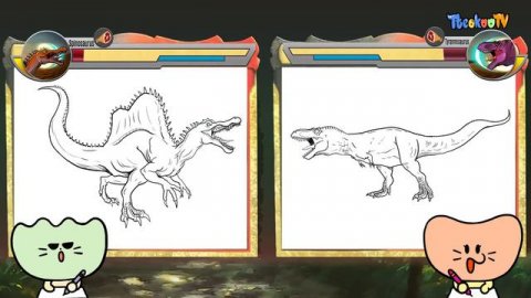 Dinosaurs Battle | Spinosaurus VS Tyrannosaurus