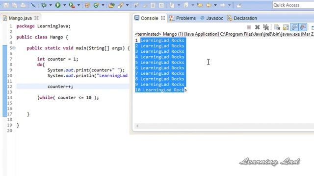 DO WHILE Loop in Java Programming - Video Tutorials For Beginners смотреть онлайн