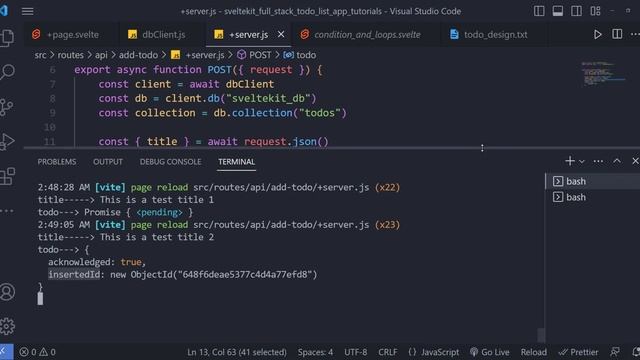 Learn SvelteKit in one video and make a todo list app with MongoDB in Bangla