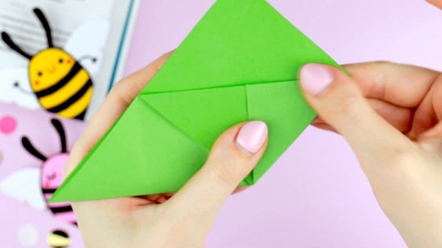Оригами Закладка Пчела из бумаги | Origami Bee Bookmark смотреть онлайн
