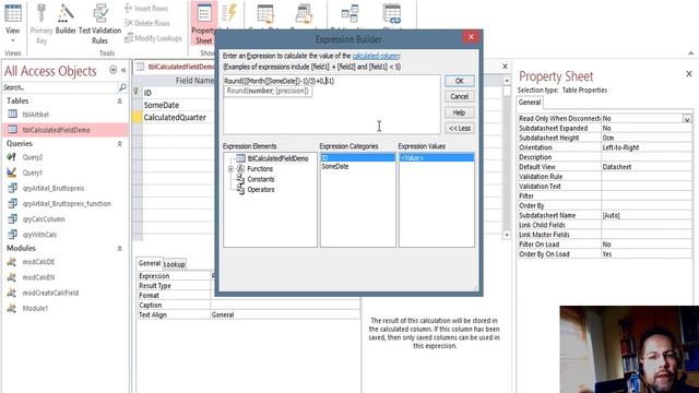 Create a calculated field in an Access Table смотреть онлайн