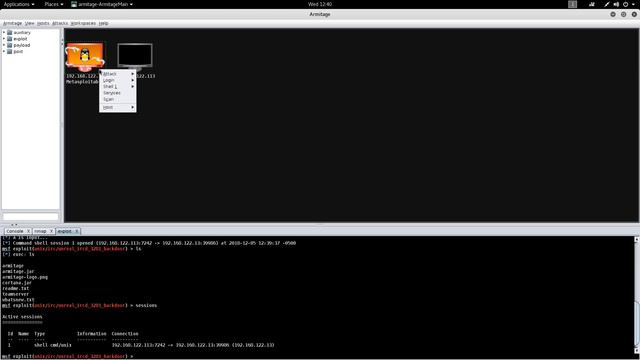90. Armitage Kali linux