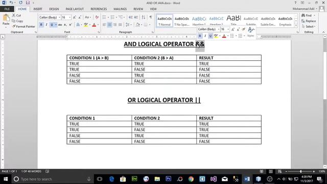 LOGICAL OPERATORS IN JAVA (Hindi) | Java Programming | Buner Technical