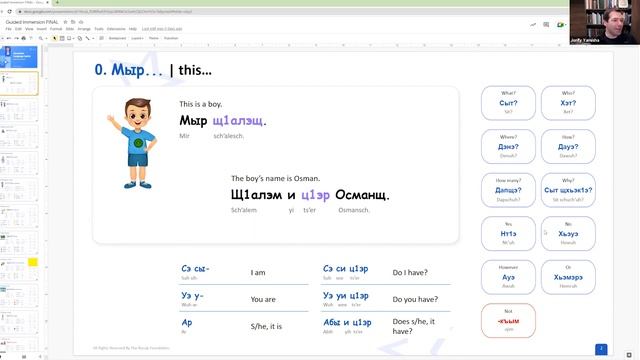 Circassian Language Sprint (NA): Lesson 01 (Monday, December 06, 2022) смотреть онлайн