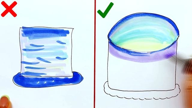 Как нарисовать красивый Торт правильно и неправильно | Рисунки Юльки на ДР смотреть онлайн