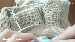 Оформление горловины - подгиб и кетлевка! Два способа для мужского свитера, ч. 5