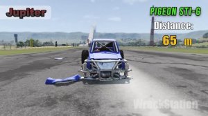 Which Ramp with Different Gravity Give Longest Jump (earth, moon, jupiter, mars, sun) - Beamng driv