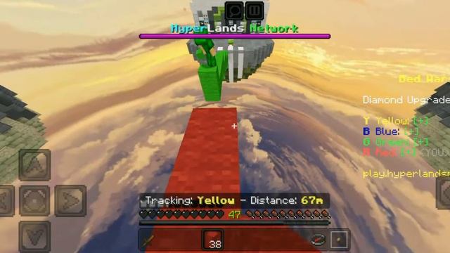 hyperlands bedwars minecraft bedrock | (solo) bedwars | mobile gameplay смотреть онлайн
